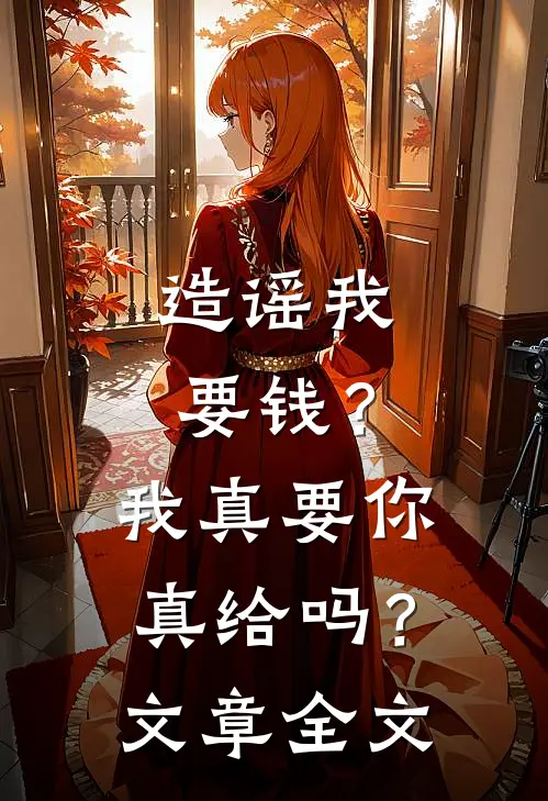 造谣我要钱？我真要你真给吗？文章全文