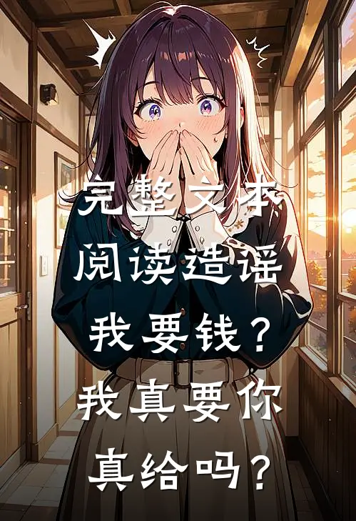 完整文本阅读造谣我要钱？我真要你真给吗？