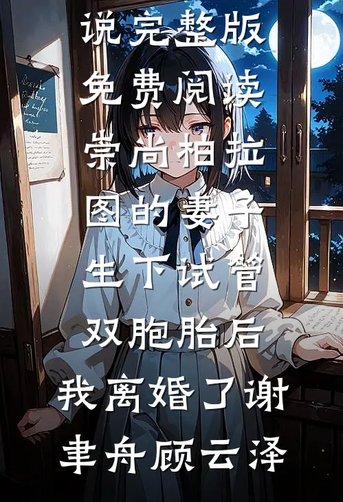 崇尚柏拉图的妻子生下试管双胞胎后，我离婚了谢聿舟顾云泽免费小说完整版_免费阅读崇尚柏拉图的妻子生下试管双胞胎后，我离婚了(谢聿舟顾云泽)