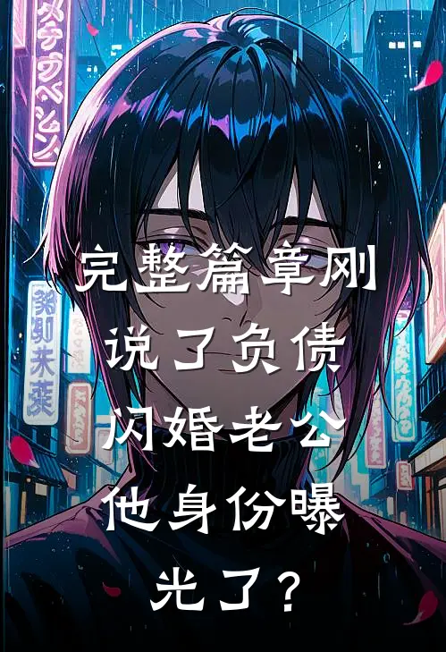 完整篇章刚说了负债，闪婚老公他身份曝光了？