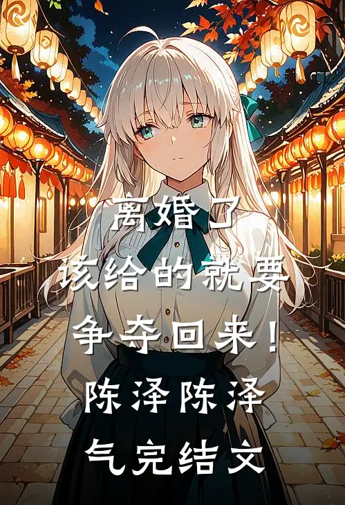 离婚了，该给的就要争夺回来！陈泽陈泽气完结文