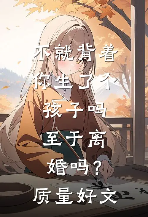 不就背着你生了个孩子吗，至于离婚吗？质量好文