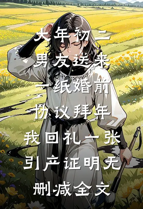 大年初二男友送来一纸婚前协议拜年，我回礼一张引产证明无删减全文